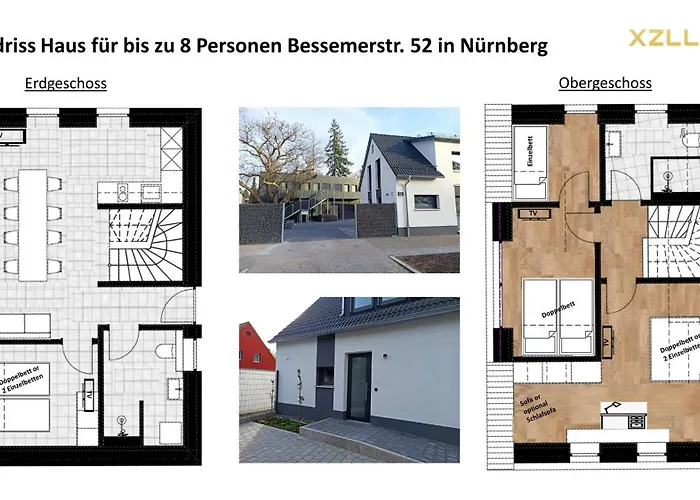 Xzllenz - 4 Schlafzimmer, Zentral, Parken, U-bahn, 2 Baeder, 4 Smart-tv, Optional Einzelbett Νυρεμβέργη