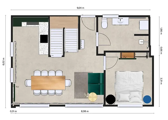 Ferienhaus Xzllenz - 4 Schlafzimmer, Zentral, Parken, U-bahn, 2 Bäder, 4 Smart-tv, Optional Einzelbett *